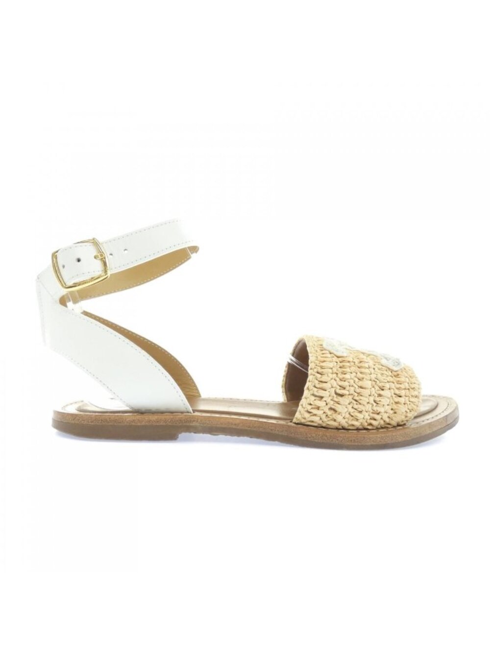 Celine Triomphe Sandals White
